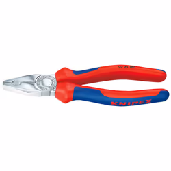 Knipex 03 05 200, Pinces d'électricien, 1,6 cm, Acier, Plastique, Bleu, Rouge, 200 mm
