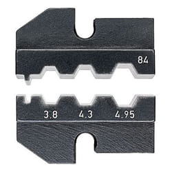 Knipex Crimpeinsatz LWL-Stecker 3.8/4.3/4.95mm Pince à sertir Noir