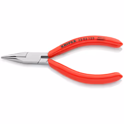 Knipex 25 03 125, Pince à long bec, 1,8 mm, 2,7 cm, Sulfate de chondroïtine, Rouge, 125 mm