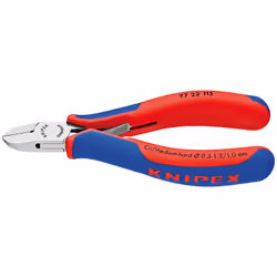 Knipex 77 22 115, Pince diagonale, Acier, Plastique, Bleu, Rouge, 115 mm, 80 g