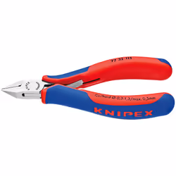 Knipex 77 32 115, Pince diagonale, Acier, Plastique, Bleu, Rouge, 115 mm, 80 g