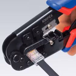 Knipex 97 51 10 SB Pince à sertir Noir, Bleu, Rouge