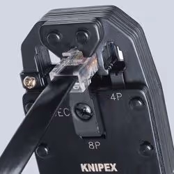 Knipex 97 51 12 SB Pince à sertir Noir, Bleu, Rouge