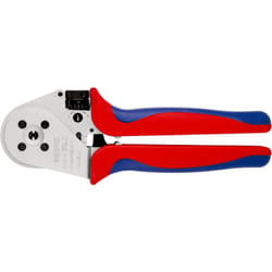 Knipex - 97 52 65 Pince à sertir à quatre points pour contacts tournés avec poignées multimatières chromée 230 mm