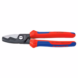 Knipex 95 12 200, Pince diagonale, Résistant aux chocs, Diélectrique, Acier, Plastique, Bleu, Rouge, 200 mm