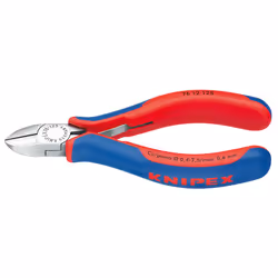 Knipex 76 12 125, Pince diagonale, Sulfate de chondroïtine, Plastique, Bleu, Rouge, 125 mm, 112 g