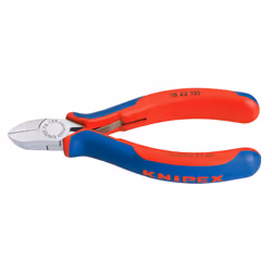 Knipex 76 22 125, Pince diagonale, Sulfate de chondroïtine, Plastique, Bleu, Rouge, 125 mm, 107 g