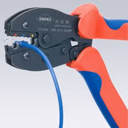 Knipex PreciForce Pince à sertir Noir, Bleu, Rouge