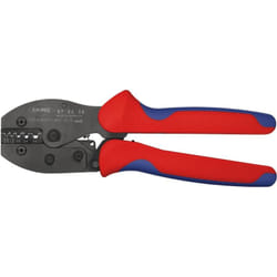 Knipex - 97 52 38 sb PreciForce® Pince à sertir avec gaines bi-matière brunie 220 mm (carte LS/blister)
