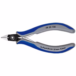 Knipex 79 32 125, Pince diagonale, Sulfate de chondroïtine, Plastique, Bleu, Gris, 125 mm, 58 g