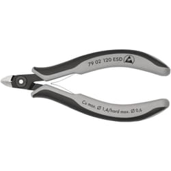 79 02 120 esd Pince coupante de côté de précision pour l'électronique esd avec gaines bi-matière brunie 120 mm