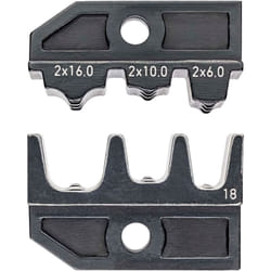 Knipex - 97 49 18 Matrice à sertir pour embouts doubles 6 à 16 mm² adapté pour marque (pinces) 97 43 200, 97 43 e, 97 43 e aus, 97 43 e uk, 9 C91102