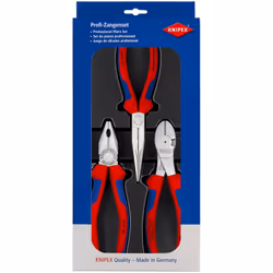 Knipex 00 20 11 V01, Ensemble de pinces, Plastique, Acier, Plastique, Bleu, Rouge, 180 mm, 20 cm