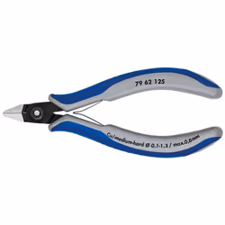 Knipex 79 62 125, Pince diagonale, Sulfate de chondroïtine, Plastique, Bleu, Gris, 125 mm, 58 g