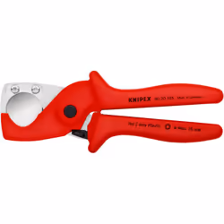 90 20 185 SB KNIPEX PlastiCut® pour la coupe de tubes en plastique à bords fins (par ex. tubes en plastique blindés) et tuyau ...