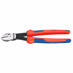 Knipex 74 22 250, Pince diagonale, Sulfate de chondroïtine, Plastique, Bleu, Rouge, 250 mm, 437 g
