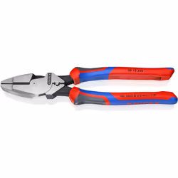 09 12 240 Pince universelle à forte démultiplication « Lineman's Pliers » forte démultiplication pour une coupe aisée. 50 % d ...