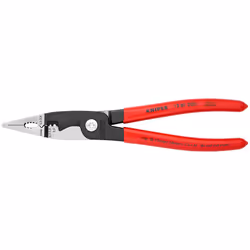 Knipex 13 81 200, Pince à entailler, 1,5 cm, Résistant aux rayures, Résistant aux chocs, Acier, Plastique, Rouge