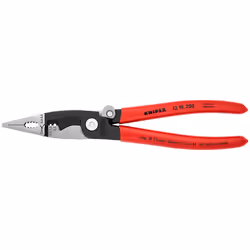 Knipex 13 91 200, Pince à long bec, Acier, Plastique, Rouge, 200 mm, 265 g