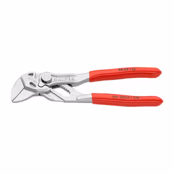 Knipex 86 03 125, Pince à joint coulissant, 2,3 cm, Sulfate de chondroïtine, Plastique, Rouge, 125 mm