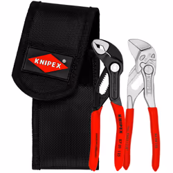 Knipex 00 20 72 V04, Pince à rainure et languette, Plastique, Rouge, 75 mm, 180 mm, 55 mm