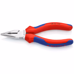 Knipex 08 25 145, Pince à long bec, Acier, Plastique, Bleu, Rouge, 145 mm, 145 g