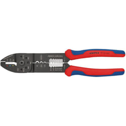 Knipex - 97 32 240 sb Pince à sertir avec gaines bi-matière noire laquée 240 mm (carte LS/blister)