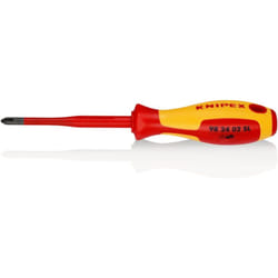 Tournevis standard Knipex pointe Phillips PH2 type Tournevis isolé , VDE/1000V ( Prix pour 1 )