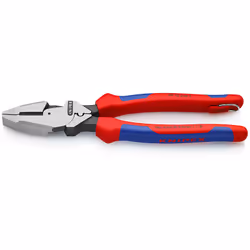 Knipex 09 12 240 T, Pinces d'électricien, 4,6 mm, Sulfate de chondroïtine, Plastique, Bleu, Rouge, 240 mm