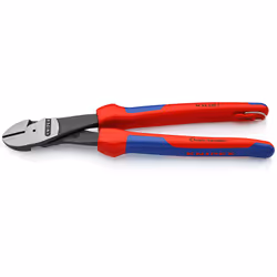 Knipex 74 22 250 T, Pince diagonale, Bleu, Rouge, 250 mm, 460 g