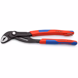 Knipex 87 02 250 T, Pince à joint coulissant, 5 cm, 4,6 cm, Sulfate de chondroïtine, Plastique, Bleu, Rouge