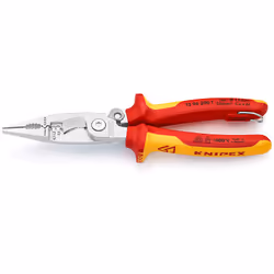 Knipex 13 96 200 T, 1,5 cm, Acier, Plastique, Rouge, Jaune, 1000 V, 65 mm