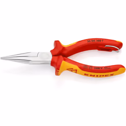 25 06 160 T BK Pince demi-ronde avec tranchant mâchoires demi-rondes, longues et effilées. convient pour les travaux nécessit ...