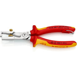 Knipex - 13 66 180 t StriX® Pince à dénuder et coupe-câbles isolées avec gaines bi-matière, homologuées vde avec œillet de fixation isolé intégré