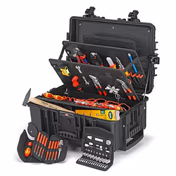 Knipex 00 21 37, Noir, Polypropylène (PP), Résistant à la poussière, Résistant aux chocs, Résistant à l’eau, 609 mm, 428 mm, ...