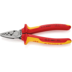 Knipex - 97 78 180 sb Pince à sertir pour embouts de câble isolées par gaines bi-matière, certifiées vde 180 mm (carte LS/blister)