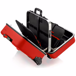 Knipex 98 99 15 LE, Boîte à outils rigide, Aluminium, Plastique, Rouge, 38 L, 30 kg, Charnière