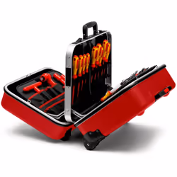 Knipex 98 99 15 Boîte à outils Noir, Rouge Acrylonitrile-Butadiène-Styrène (ABS), Aluminium