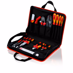 Knipex 00 21 11, Noir, Rouge, Polyester, 8 pochettes, 410 mm, 290 mm, 60 mm