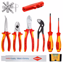 Knipex 00 20 90 V01, Rouge, Jaune, 165 mm, 93 mm, 1,42 kg, 10 outils