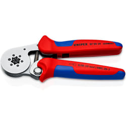 Knipex 97 55 14 SB Pince à sertir Bleu, Rouge, Argent
