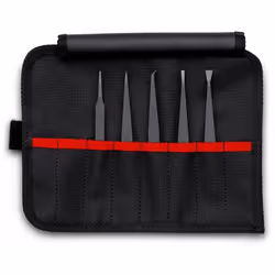 Knipex 92 00 05 ESD, Noir, Plat, Pointé, Courbé, Droit, 123 g, 5 pièce(s)