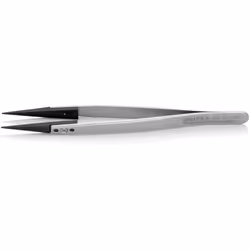 Knipex 92 81 05, Acier inoxydable, Noir, Acier inoxydable, Pointé, Droit, 17 g, 10 mm