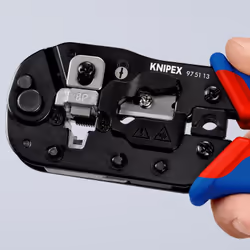 Knipex 97 51 13 Pince à sertir Noir, Bleu, Rouge - Vue supplémentaire 15