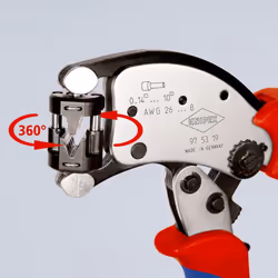 Knipex 97 53 19 Pince à sertir Noir, Bleu, Rouge - Vue supplémentaire 9