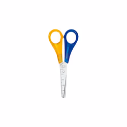 Wedo 77 51, Découpe droite, Unique, Bleu, Jaune, Acier inoxydable, Ciseaux pour loisirs créatifs, Plastique
