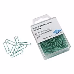Wedo 901 244204, Métal, Plastique, Vert, 27 mm, PVC, 100 pièce(s)