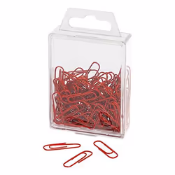 Wedo 901 244202, Métal, Plastique, Rouge, 27 mm, PVC, 100 pièce(s)