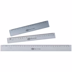 Wedo 52 20, Règle de bureau, Plastique, Transparent, cm, 200 mm, 1 pièce(s)