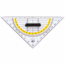 Wedo 4003801035987, Triangle, Noir, Transparent, Jaune, Gloss, Plastique
